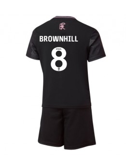 Burnley Josh Brownhill #8 Replika Borta Kläder Barn 2024-25 Kortärmad (+ byxor)